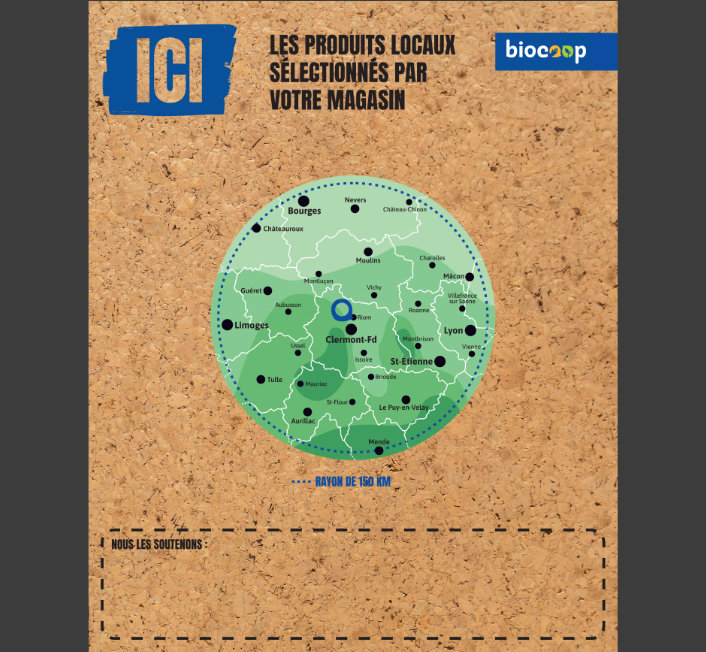 Carte producteurs pour Biocoop