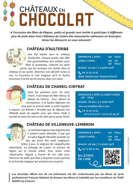 Verso de la brochure