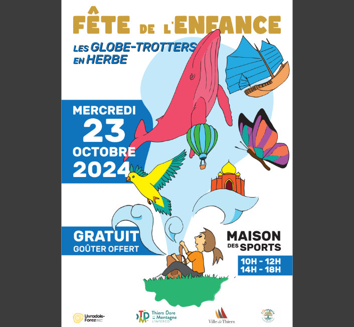 Affiche pour la fête de l'enfance de Thiers