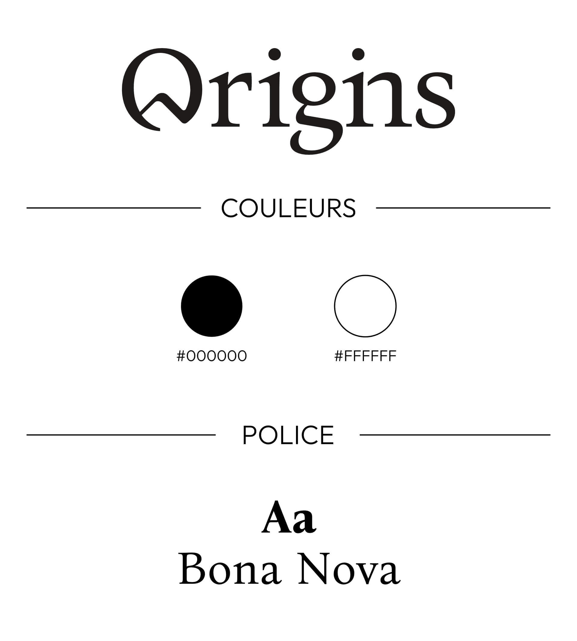 Présentation du logo, visuel, couleurs et police.